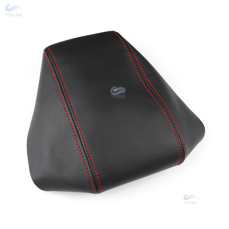 Zacht Leer Center Armsteun Cover Voor Ford Focus Auto Center Console Deksel Armsteun Doos Huid Cover sticker Trim: YELLOW