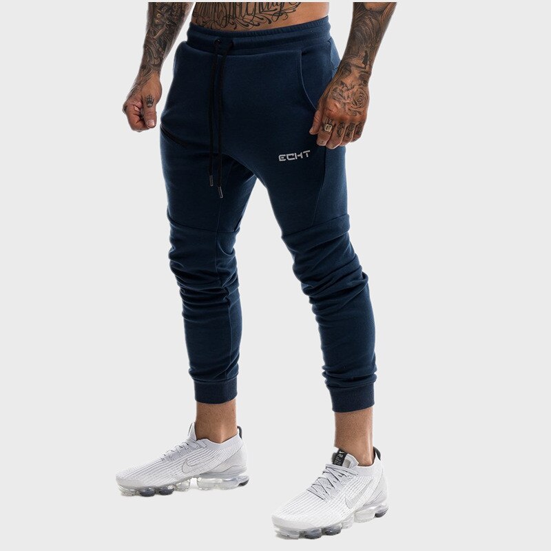 Jogging Broek Mannen Effen GYM Training Broek Rits Sportkleding Joggers Sport Broek Mannen Lopen Vloeken Broek Broek Joggingbroek