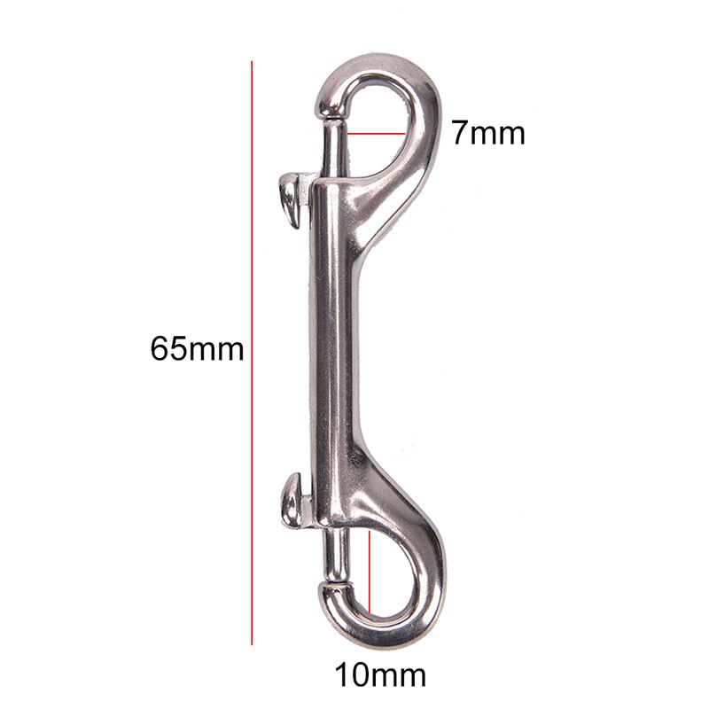 1Pc Ended Hook Chioce Snap Bolt kit 316 Stainless Steel Scuba Diving Double: 65mm