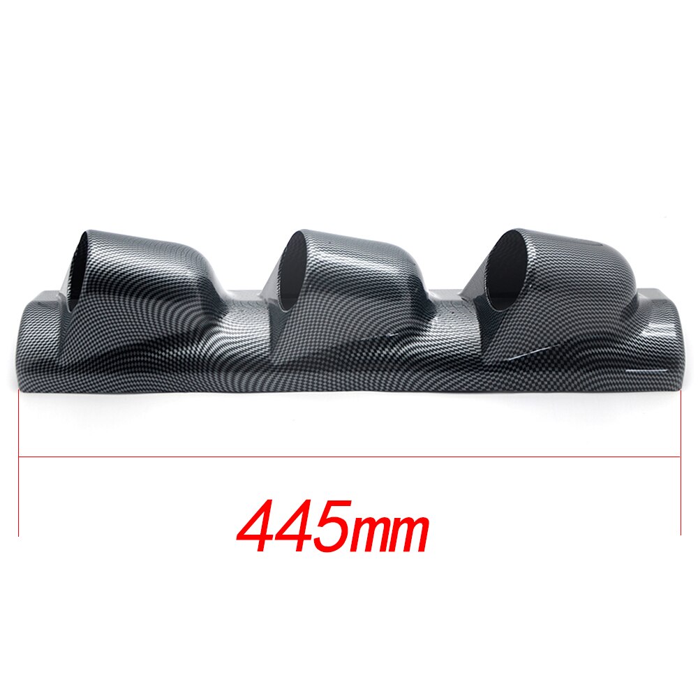Dragon gauge carbon 2 " 52mm universal a-pilar trippel hull dash gauge meter pod mount holder venstre hånd