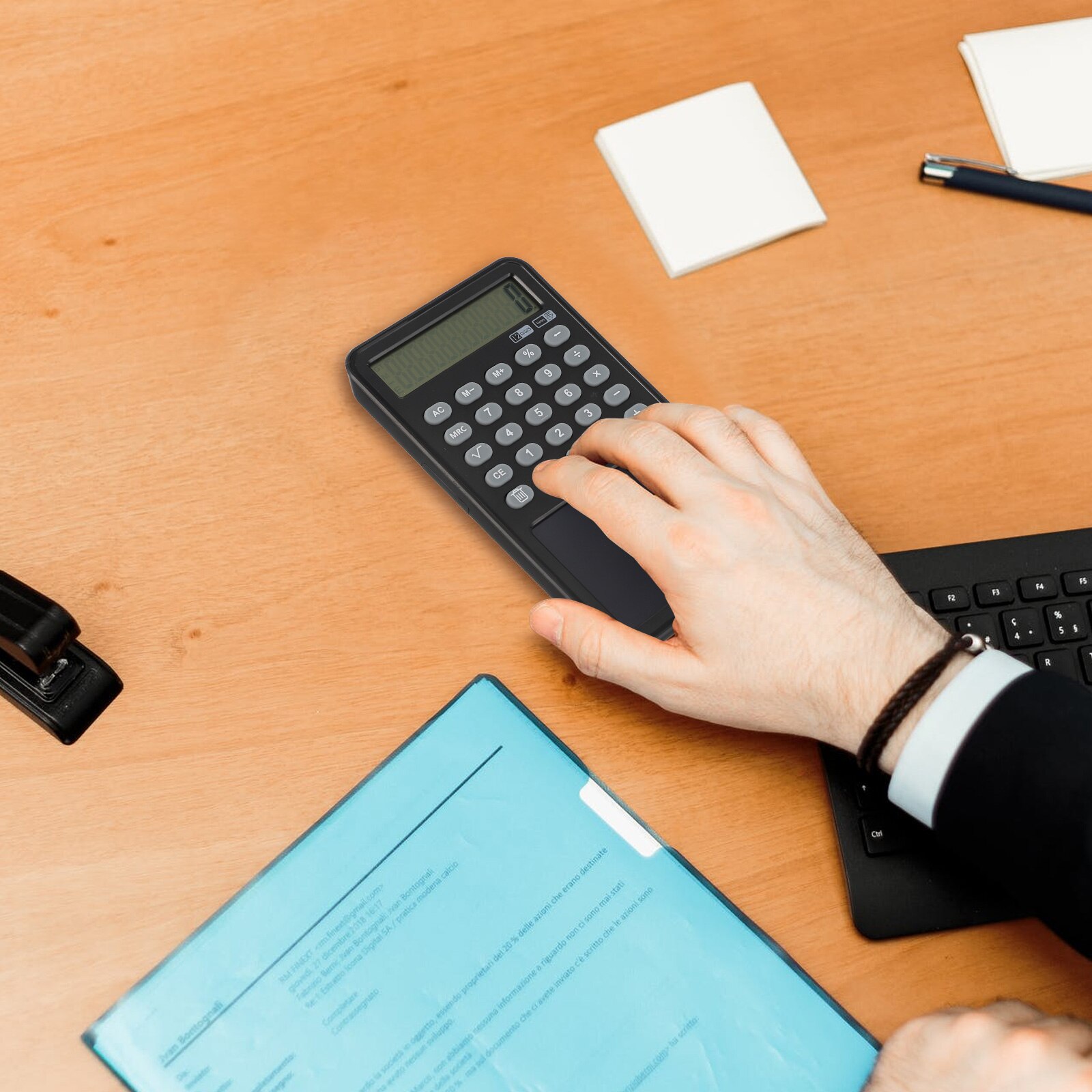 LCD Handwriting Board Calculator Students Learning Caculator Calculating Tool