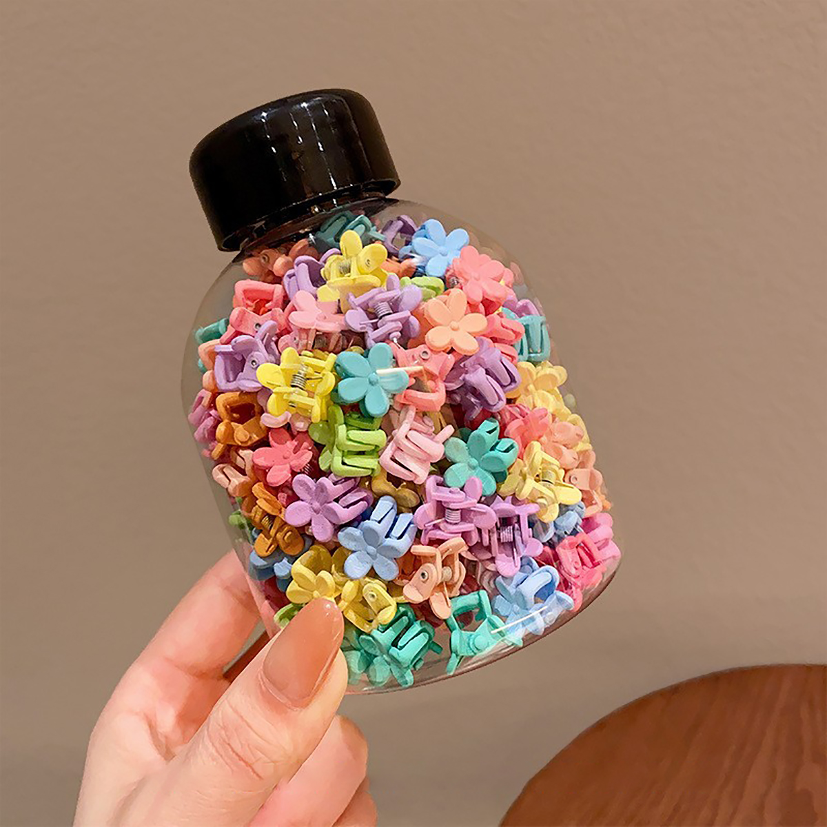 100pes/Can Girl Baby Bangs And Broken Hair Tool Hair Grabbing Claw Baby Small Mini Hair Clip, Hair Grabbing Accessory: Lavender