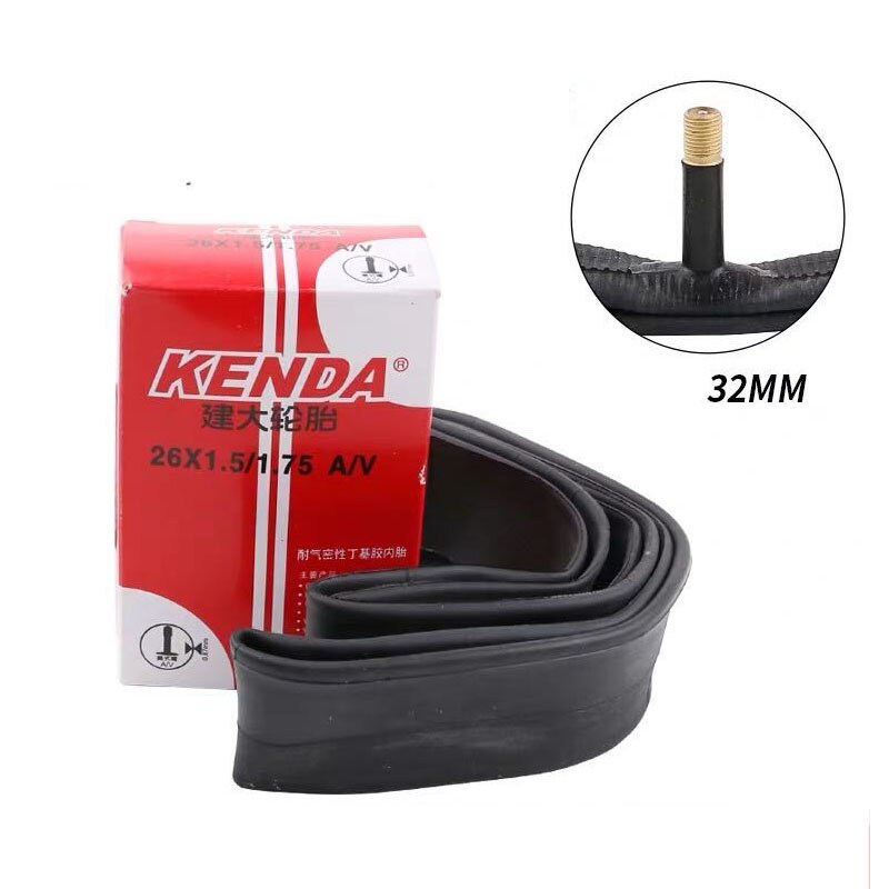 KENDA MTB 26 inch Tube 26×1.95/2.125 2.3/2.4 26 Bike Inner Tube: 26x1.5-1.75C AV 32mm
