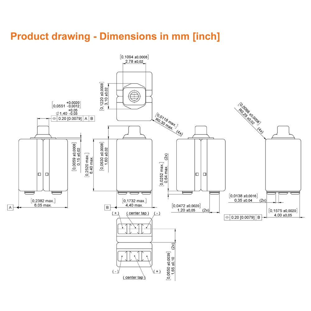 2 stücke Sonion 2389D Vollständige Palette BA Fahrer Dual 2389 Ausgewogene Anker Empfänger DIY IEM