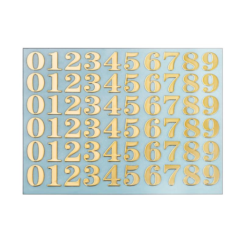 Pegatinas de Color metálico, letras del alfabeto, purpurina, Molde de resina Epoxy, pegatina decorativa, relleno de resina de números de Color dorado, 3/4, 5/7/9mm: Granate