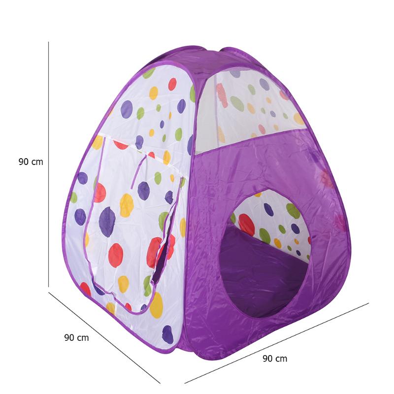 Opvouwbare Grote Spelen Tent Kids Indoor Outdoor Game Dots Gedrukt Oceaan Ballenbad Pit Kruipen Tunnel Huis Speelgoed Voor Kinderen