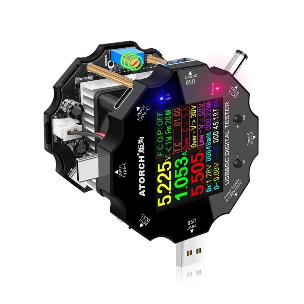 Indicator Battery Cell Tester Ud18l Chinese Parameters Volt Button Checker Battery Capacity Tester 65w Adjustable Constant Curre