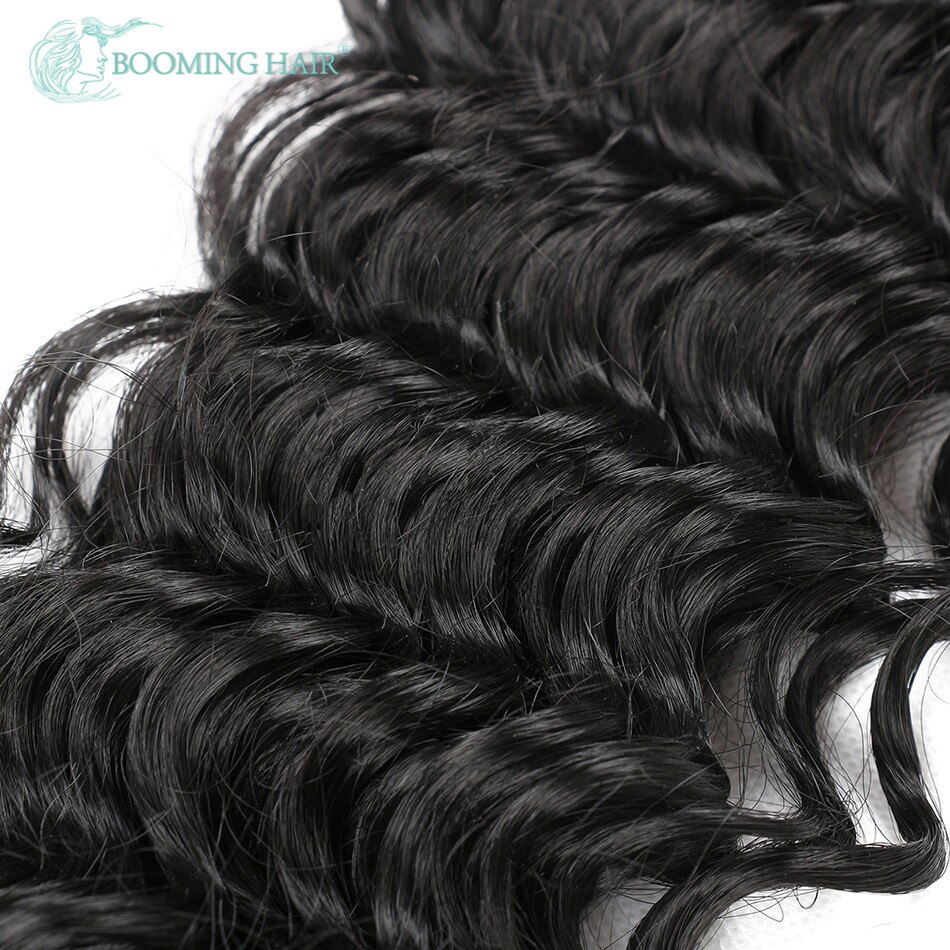 BOOMENDEN HAAR Clips in Haar Verlängerung Tiefe Welle 24 Zoll Synthetische Haar Verlängerung 20 Clips auf 140G Haarteil