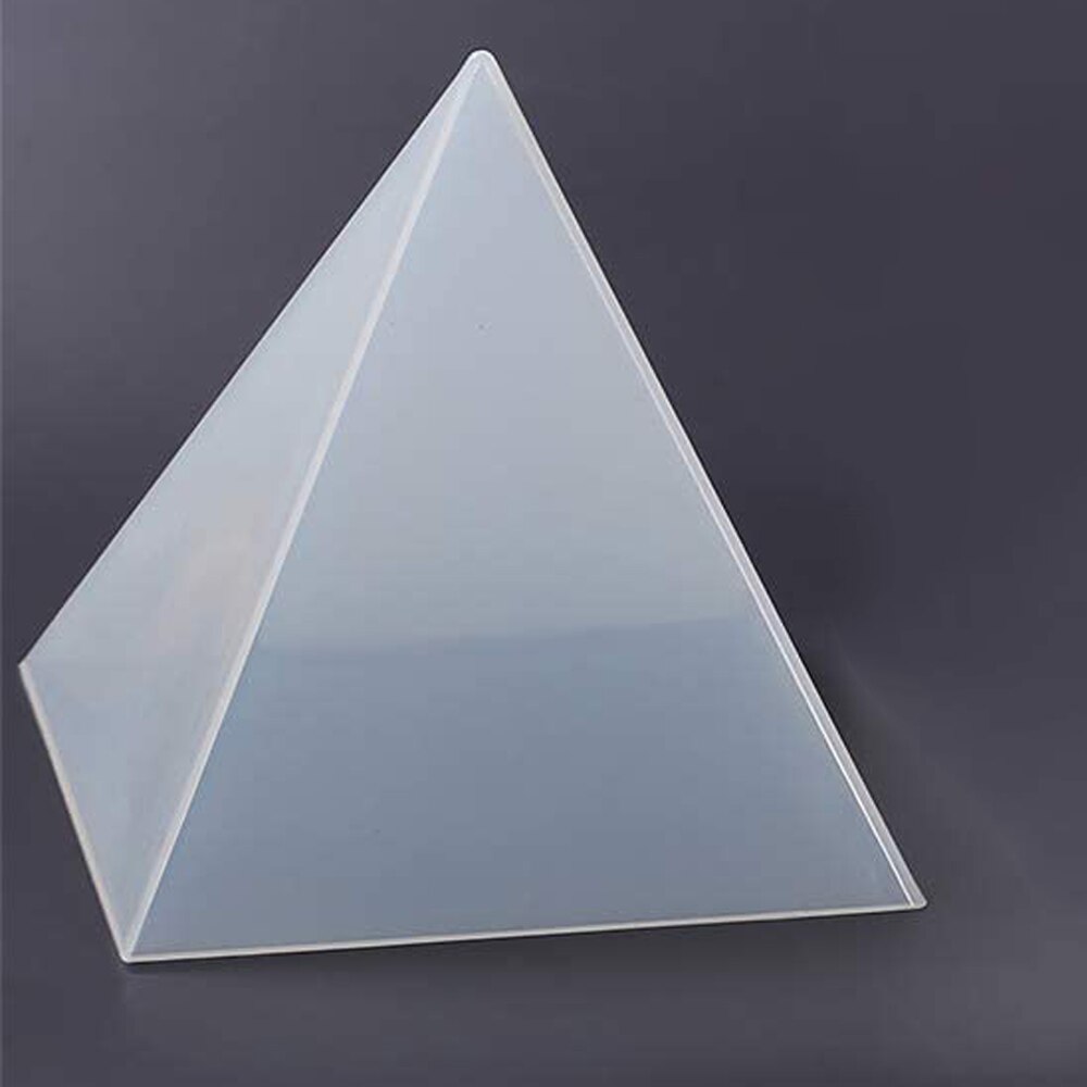Diy stor pyramidhartsform gjutning silikon smycken formar för pappersvikt kontorsbord dekoration