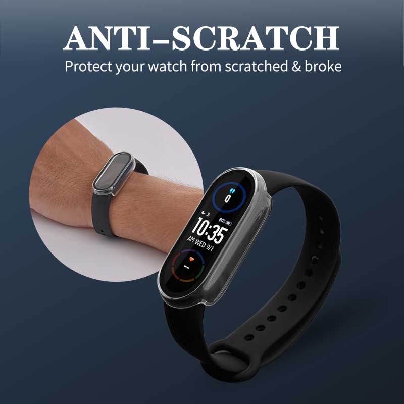 Para Xiaomi Mi Band 7 7NFC Miband 6 5 4 3 funda con película protectora de pantalla Miband7 Miband6 Miband5 carcasa de protección completa