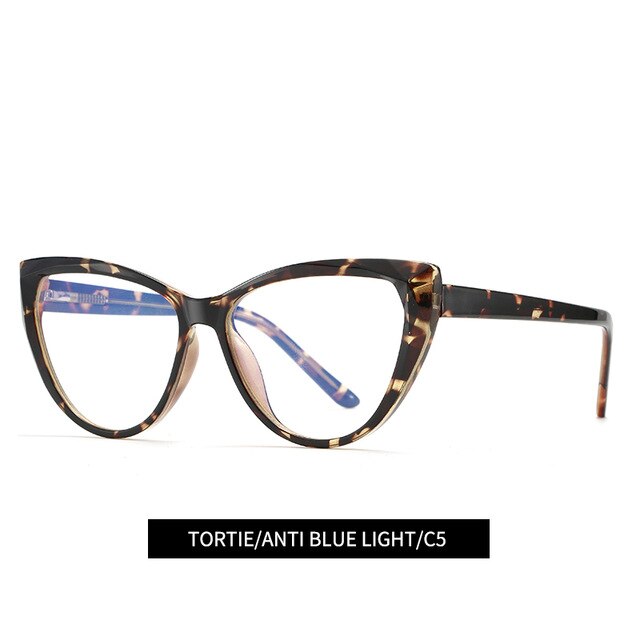 TR90 Cat Eye Clear Computer Glasses Anti Blue Light Blocking Glasses Filter Reduces Eye Strain Gaming Goggles Eyewear: Clear