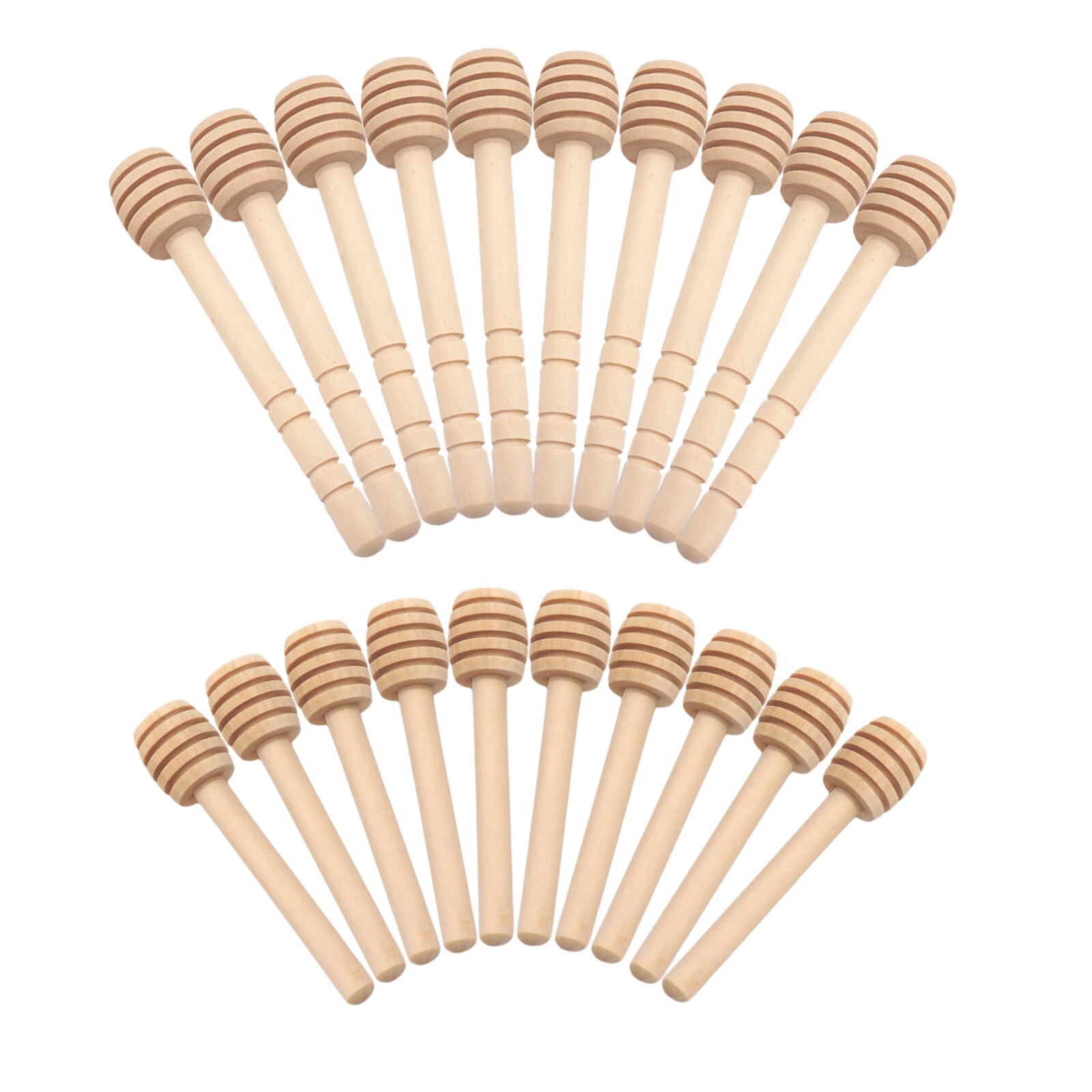 10PCS Wood Mini Honey Dipper Sticks Honey Stirring Wand for Honey Drizzling