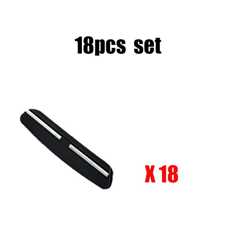 Afilador de cuchillos fijo de 3-20 piezas, guía de ángulo de 15 grados, piedra de afilar, accesorios de herramientas auxiliares de cocina: 18pcs