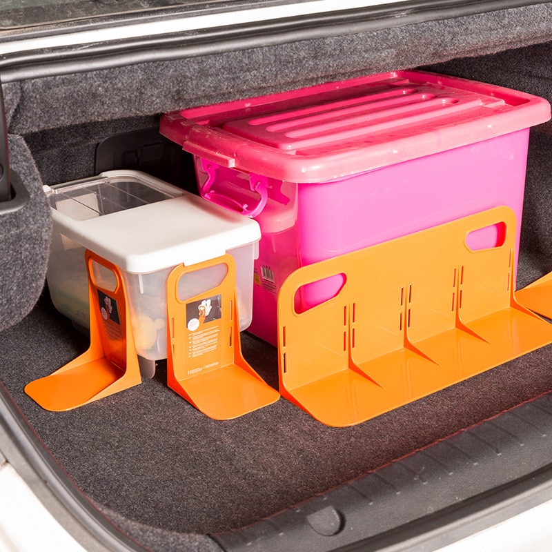 Bil anti shake stativ holder bagageboks stativ rystesikker organisator hegn opbevaringsenheder holder l form