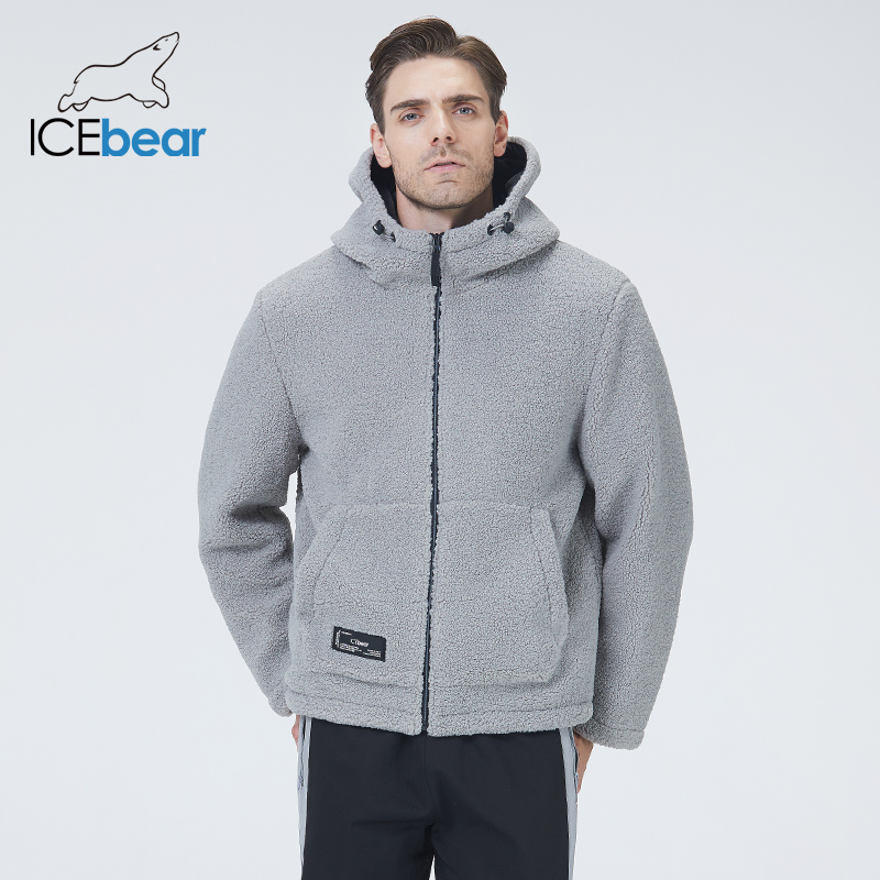 Icebear Winter Heren Jas Korte Katoenen Jas Polar Fleece Jas Unisex Kleding MWC20966D