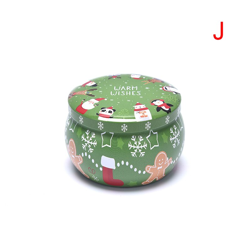 Botes de lata fabricación de velas para Navidad, recipientes para decoraciones navideñas, caja de almacenamiento de , Caja Sellada a prueba de humedad, 1 ud.