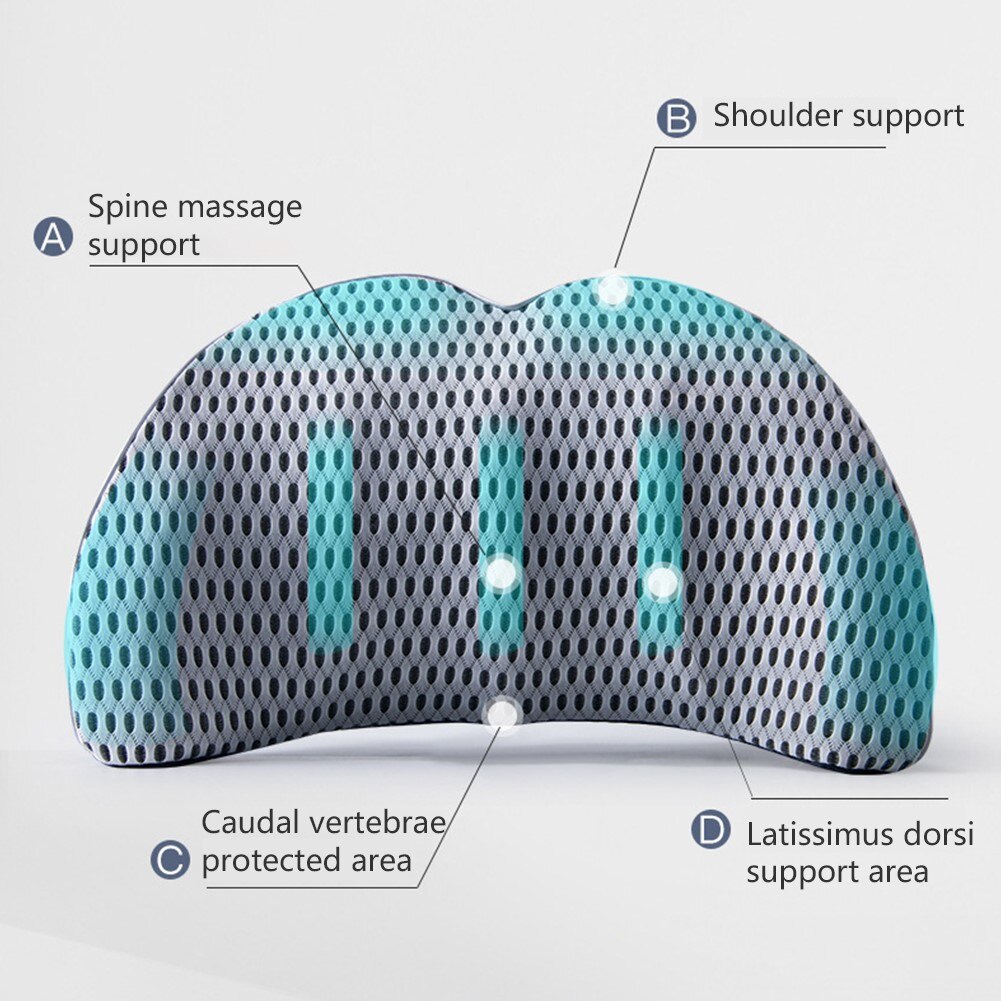 Ademend Auto Hoofdsteun Nekkussen Ondersteuning Universele Zachte Nek Kussens Kussen Memory Foam Lendensteun Rugondersteuning Auto Accessoires
