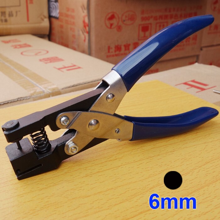 Perforadora de pvc para tarjetas, perforadora de ranura, tamaño del agujero 2mm 3mm 4mm 5mm 6mm: 6mm rould hole
