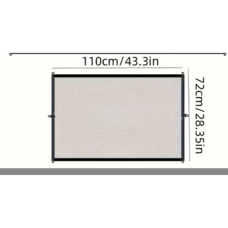 Wielofunkcyjna bramka bezpieczeństwa dla zwierząt: łatwa instalacja, składany płot z siatki, wentylowana bariera robić użytku wewnątrz i na zewnątrz robić zarządzania domowymi zwierzętami: czarny