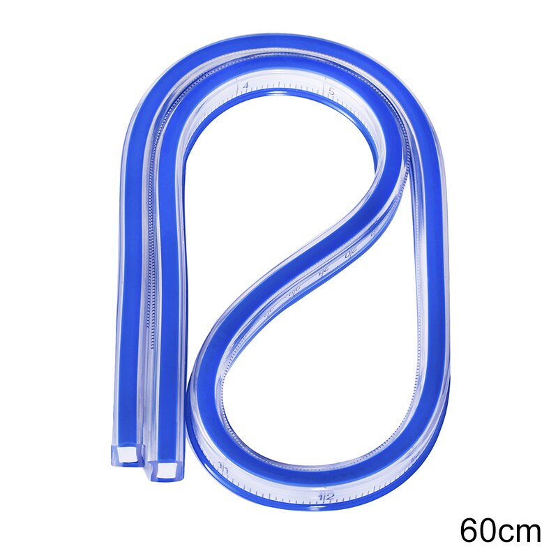 LMDZ 1Pcs Flexible Curve Ruler Drafting Drawing Tool Plastic Vinyl Patchwork Sewing French Curve Drafting Rulers 30cm 40cm 50cm: 60cm
