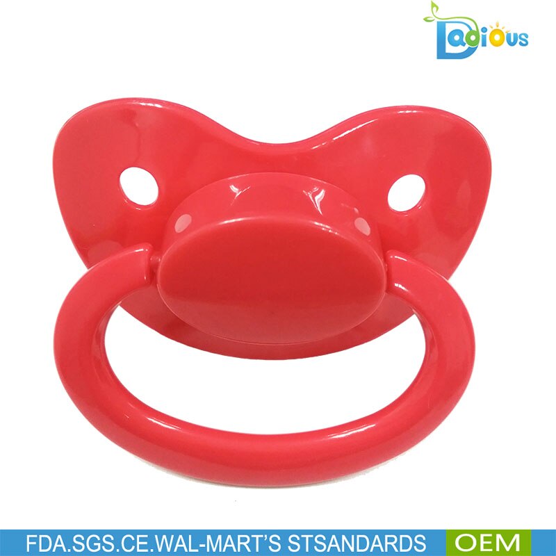 1PC Large Silicone Adult Pacifiers Cute Children's Pacifiers: Red