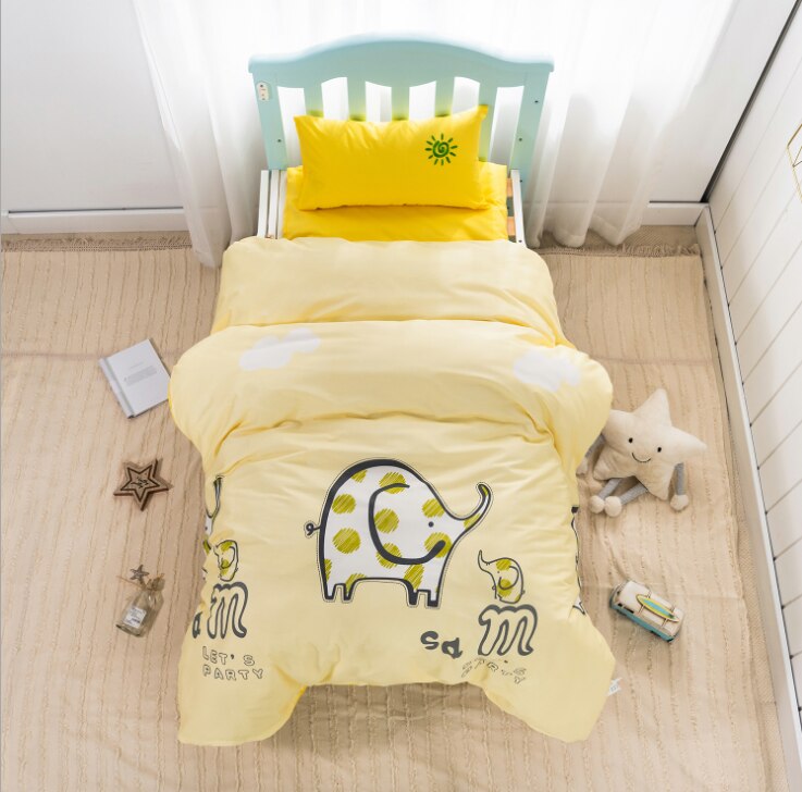 3 st tecknad bomull spjälsäng sänglinne kit baby princess sängkläder set innehåller örngott lakan påslakan utan fyllmedel: 11