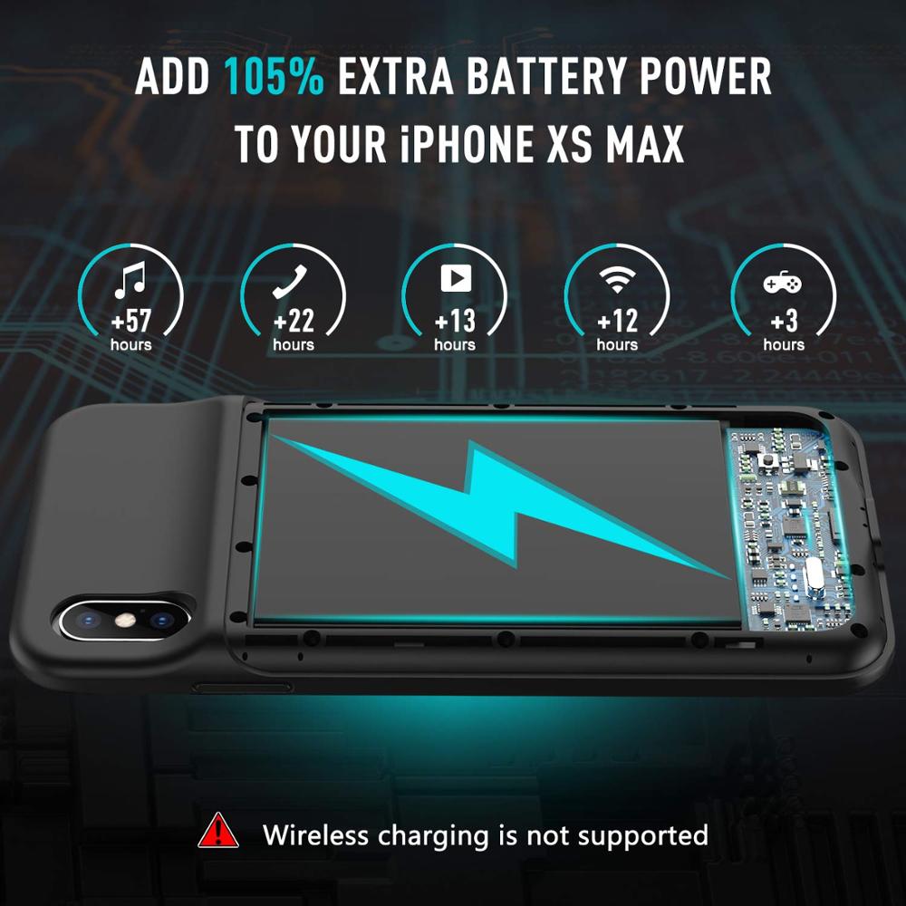 Expower Charger Case 4000Mah Batterij Oplader Voor Iphone X Xs Case Powerbank Voor Iphone X Xs Batterij batterij Case