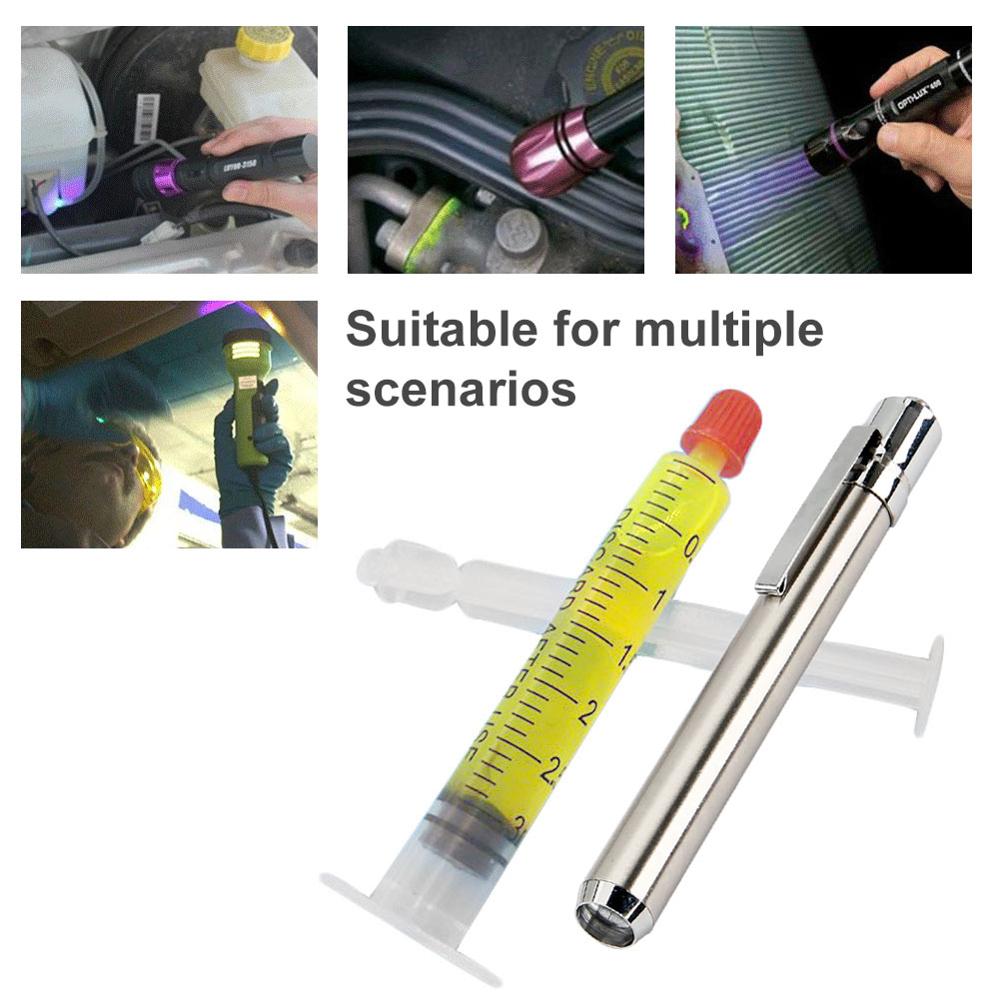 UV Fluorescence Oil With Fluorescent Leak Detection Leak Test for Car Detection Of Air Conditioning A/C Pipeline Repair
