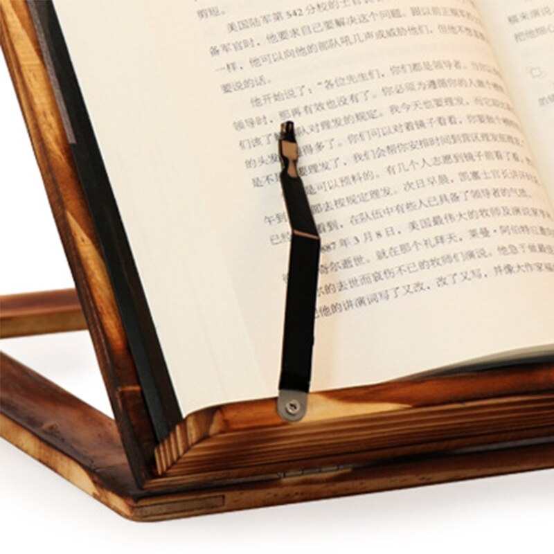 Kogebog dokument bogstøtter skrivebordsbeslag ud bogstativ retro justerbar læsestøtteholder