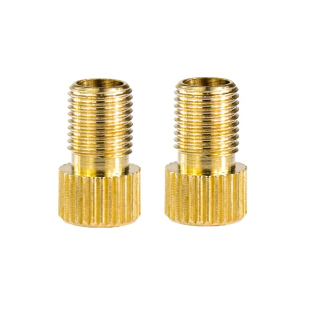 Valve Adapter Pomp Zet Presta Aan Schrader Koper Valve Adapter Wielen Gaspijp Buis Tool Fiets Accessoires: 2pcs-B
