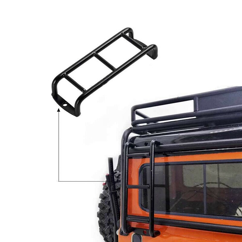 Rc auto metalen mini ladder trap accessoires voor traxxas trx 4 trx -4 bronco defender body scx 10 90046 90047 d90 1/10 rc crawler