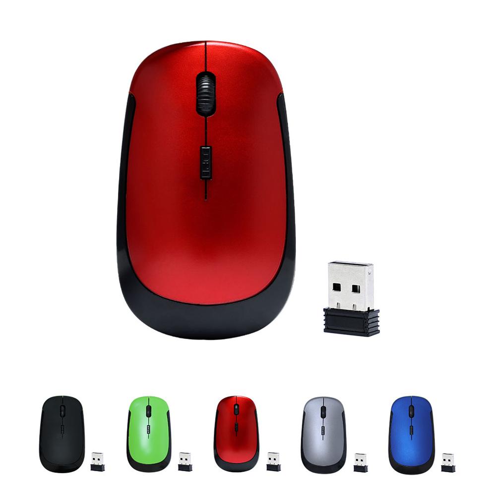 5 Colors Ultra Thin Wirelss Mouse 1600DPI 4 Buttons 2.4G Optical Mouse Portable Home Office Wireless Mice for PC Computer Laptop
