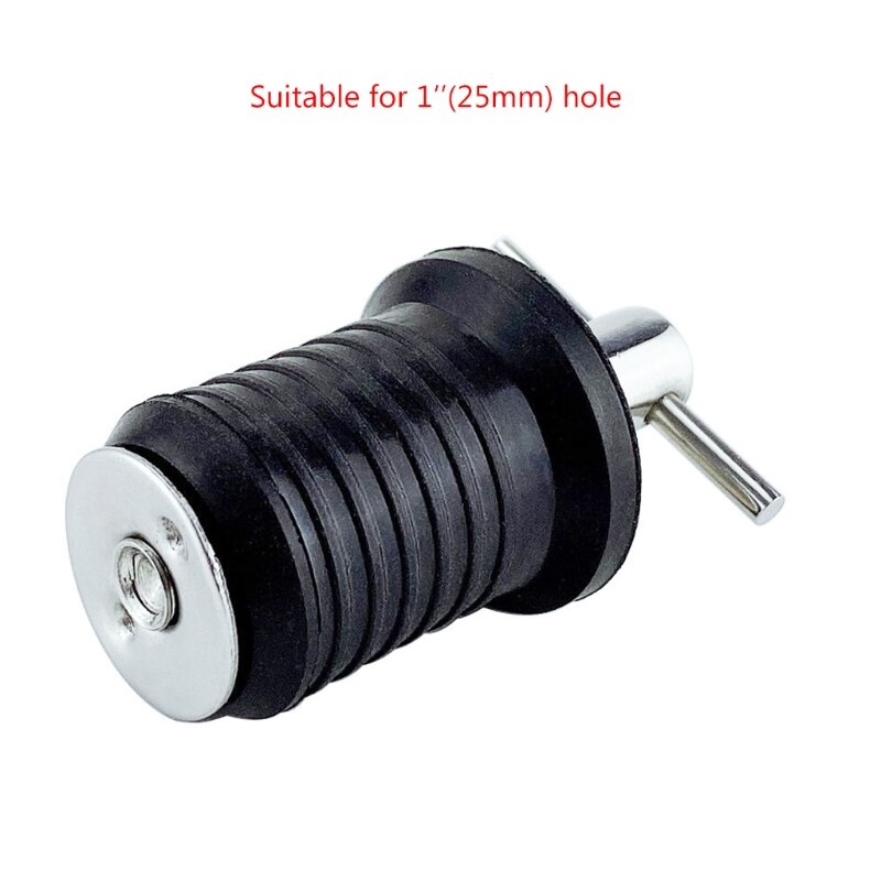 Hull T-Handle Drain Plug Rubber Plugs Boat Marine T-Handle Drain Plug Brass/Stainless Handle for Marine Boat Drain Plug 24BD