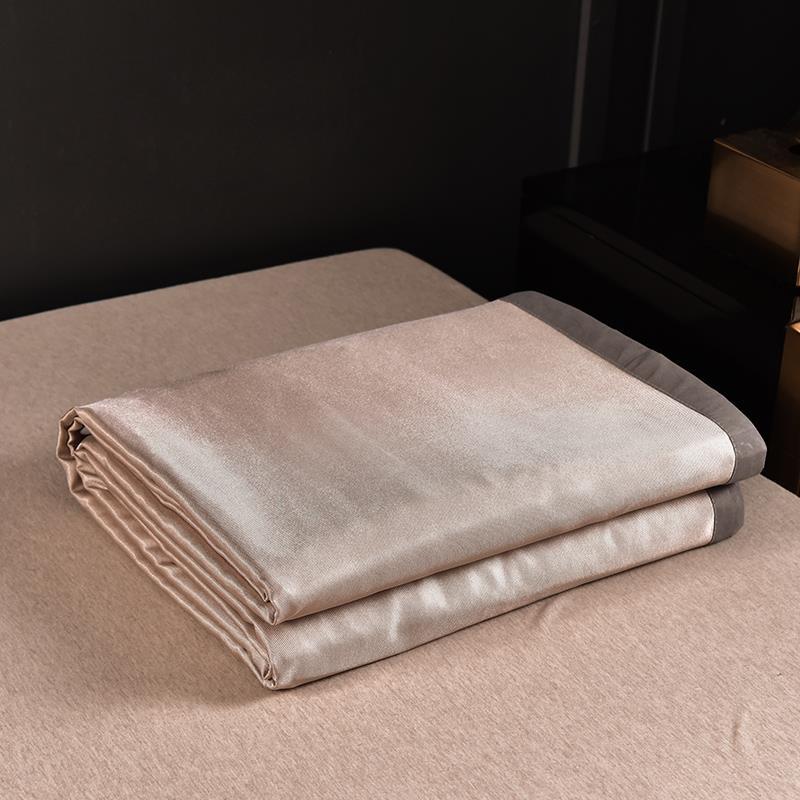 Zomer Ijs Zijde Lakens Drie Stuk Dubbele Bed Enkele Zomer Lakens Kan Machine Gewassen Effen Kleur Enkele Bed