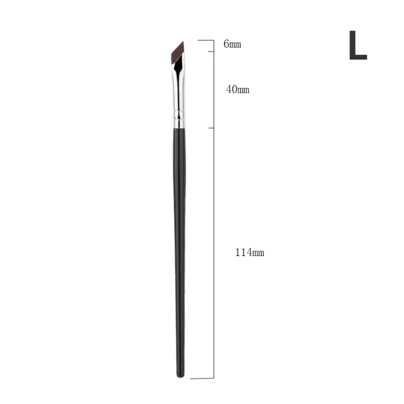 Upgrade Blad Eyeliner Borstel Ultra Dunne Fijne Hoek Platte Wenkbrauw Borstel Liner Wenkbrauw Plaats Make-Up Precieze Detail Borstel: green