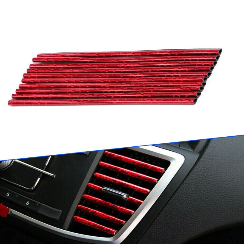 10 teile/satz Auto Styling Innen Außen Dekoration Streifen Formteil trimmen-Armaturenbrett Tür Rand Universal- Für Autos Auto Zubehör: 10