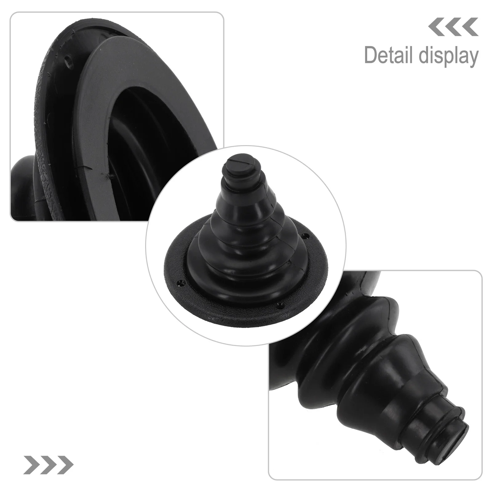 120mm Marine-Grade Cable Boot - EPDM Rubber Seal For Boat Rigging & Automotive Wiring (UV Resistant, Black/White)