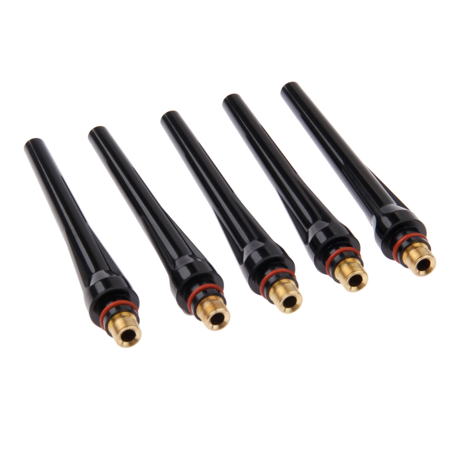 DRELD 5Stck Perücke-schweißen 57Y02 Lange Zurück Kappe für Perücke-schweißbrenner 17 18 26 Serie Tig Verbrauchs 5PK schweißen Lözehn Lieferungen