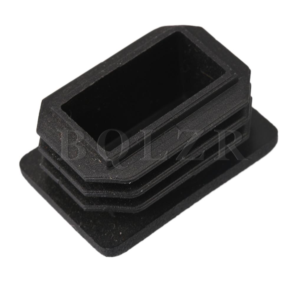 BQLZR 20 x Square Plastic Plug End Cap for Furniture Leg Protector 3x2x1.5cm