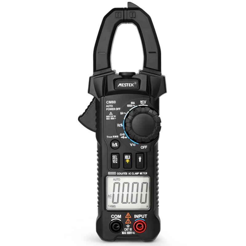 6000 Counts True RMS Digital Clamp Meter AC Current AC/DC Voltage Resistance Tester Measuring Tools VFC Capacitance Multimeter
