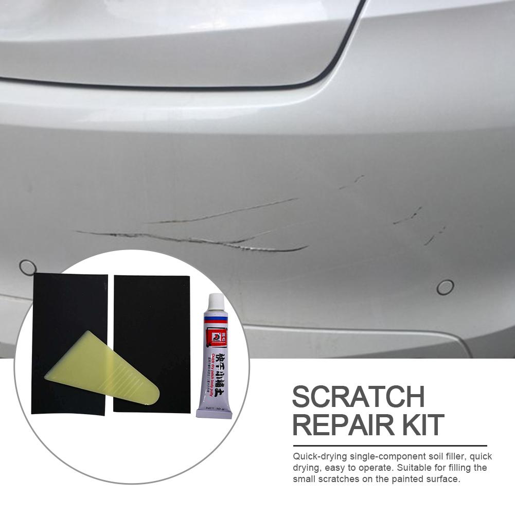 Kit de limpieza para arañazos de carrocería de coche, reparador para arañazos, masilla para carrocería de coche, herramienta de reparación suave, cuidado automático