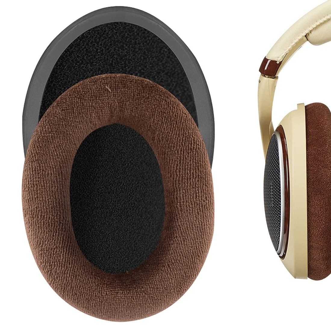 Replacement Ear Pads for Sennheiser HD 515 518 555 595 558 Headset Gamer Leather Cushion Velvet Earmuff Earphone Sleeve Cover