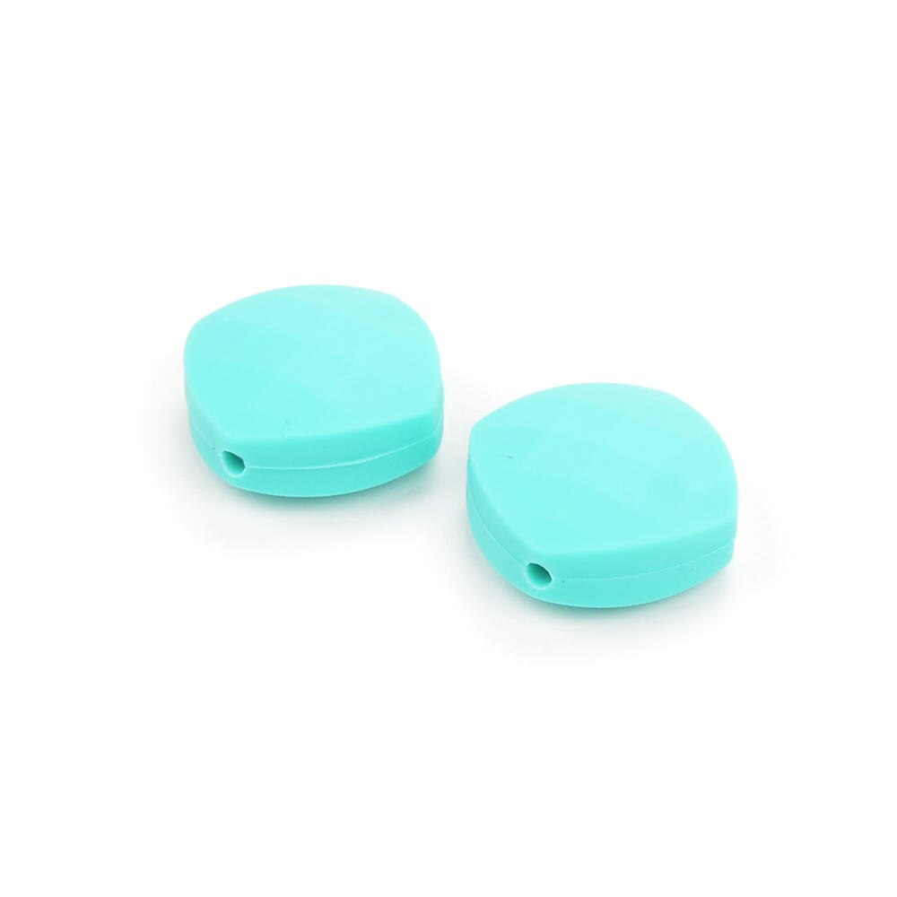 LOFCA 10 stücke Quadrate Silikon Zahnen Perlen Für Lange Silikon Halskette BPA FREI Food Grade Sicher Silikon Perlen Zahnen Spielzeug