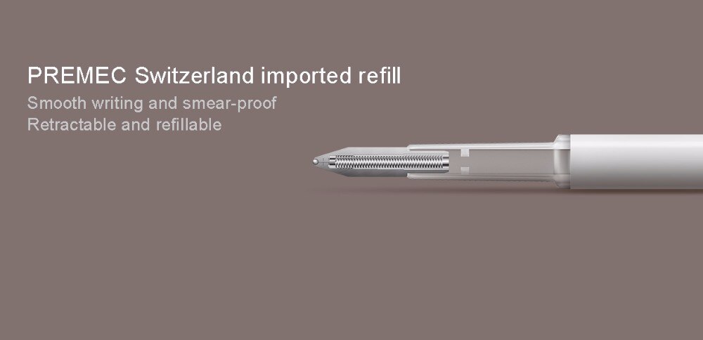 Originele Xiaomi Mijia Teken Pennen Ondertekening Pennen PREMEC Glad 9.5mm Zwitserland Refill MiKuni Japan Inkt voeg Mijia Pennen Zwart refill