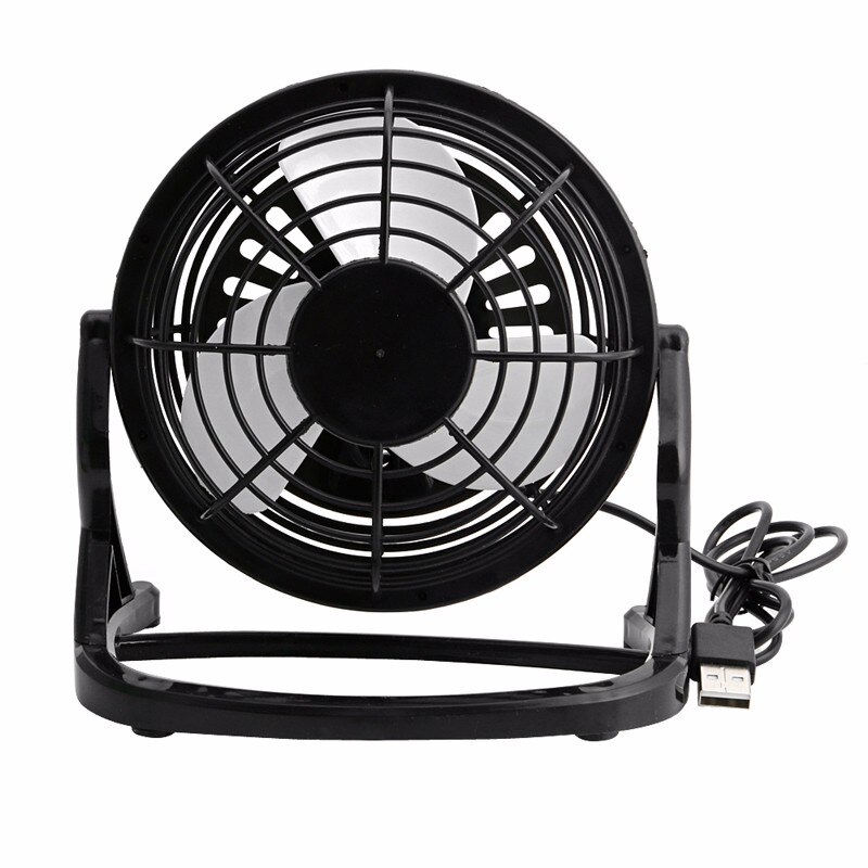Cooling Desk Mini Fan Notebook Laptop Computer Portable Super Mute PC USB Cooler Desk Mini Fan Black