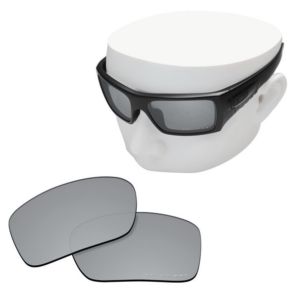 OOWLIT Anti-Kras Vervanging Lenzen voor-Oakley Si Ballistic Det Cord Geëtst Gepolariseerde Zonnebril: Silver Mirror