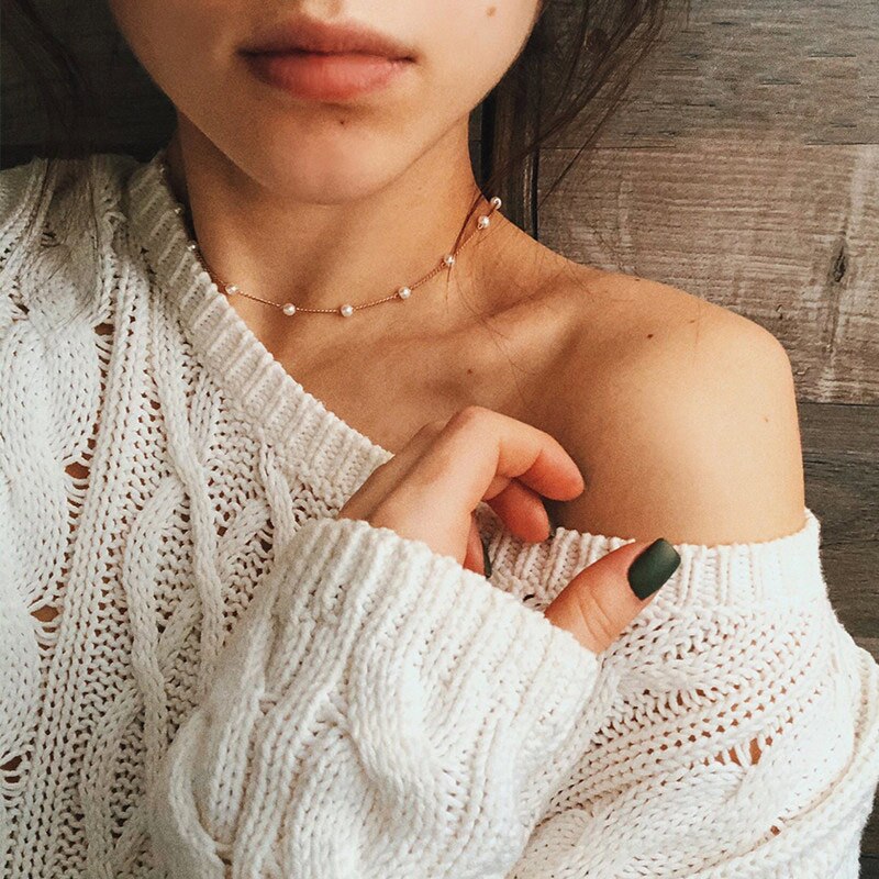 Estetyczna moda złoty kolor dwuwarstwowy wąż Chain Link Choker naszyjnik dla kobiet artystyczny wielowarstwowy urok biżuterii prezent: HZS-160