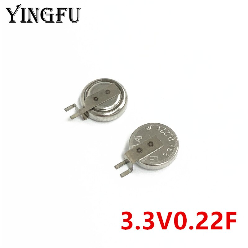 5Pcs/50Pcs 0.22F 3.3V Elna Dck Serie 6.8X2.1Mm DCK-3R3E224T-E 3.3V0.22F DCK-621 Farad Condensator knoopcel Condensator