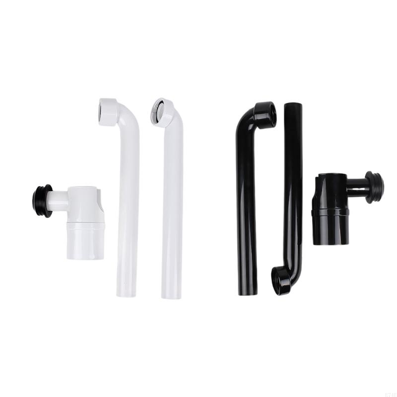 E74E Waschbecken Abfluss fangen Einstellbares Waschbecken Siphon 1/4 -Zoll -Raumsparspülenabfallfalle 1/4 -Zoll