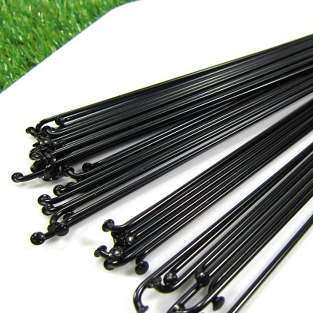 Mountain Road Bike Steel Spokes Black Colour High Strength Stainless Steel Bicycle Spokes 170/255/286mm